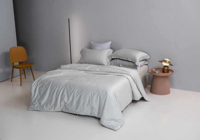 91家纺网 家纺一手货源 找家纺 2021香夫新款蚕丝被80S凯撒纯蚕丝被 第一套  灰色