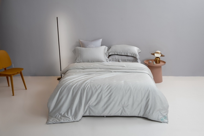 91家纺网 家纺一手货源 找家纺 2021香夫新款蚕丝被80S凯撒纯蚕丝被 第一套  灰色