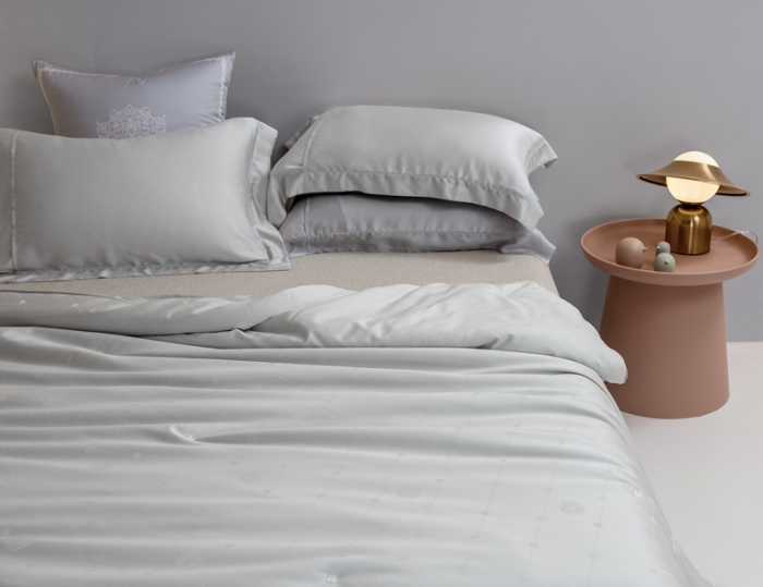 91家纺网 家纺一手货源 找家纺 2021香夫新款蚕丝被80S凯撒纯蚕丝被 第一套  灰色