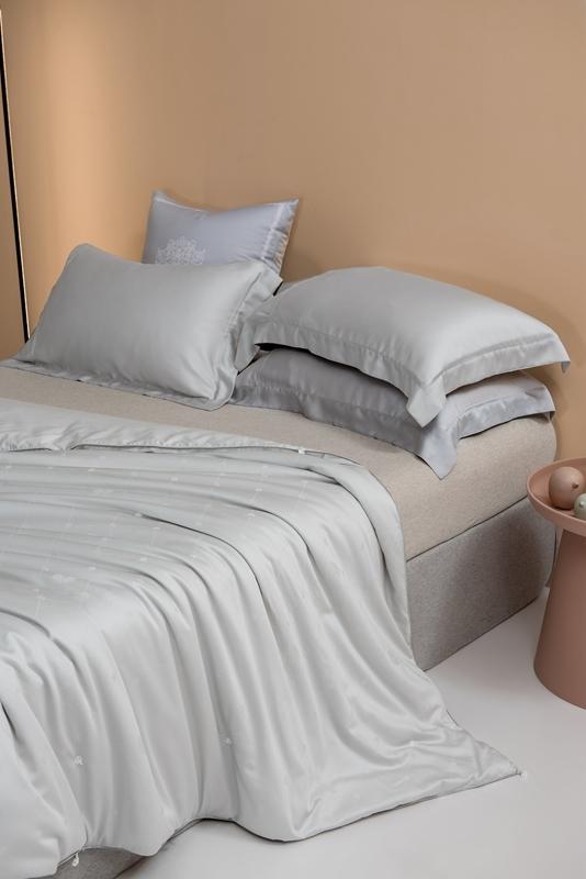 91家纺网 家纺一手货源 找家纺 2021香夫新款蚕丝被80S凯撒纯蚕丝被 第二套灰色