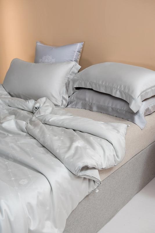 91家纺网 家纺一手货源 找家纺 2021香夫新款蚕丝被80S凯撒纯蚕丝被 第二套灰色