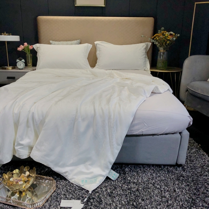 91家纺网 家纺一手货源 找家纺 2021香夫新款元気棉 卡迪亚蚕丝被 纯蚕丝被 卡帝亚 白