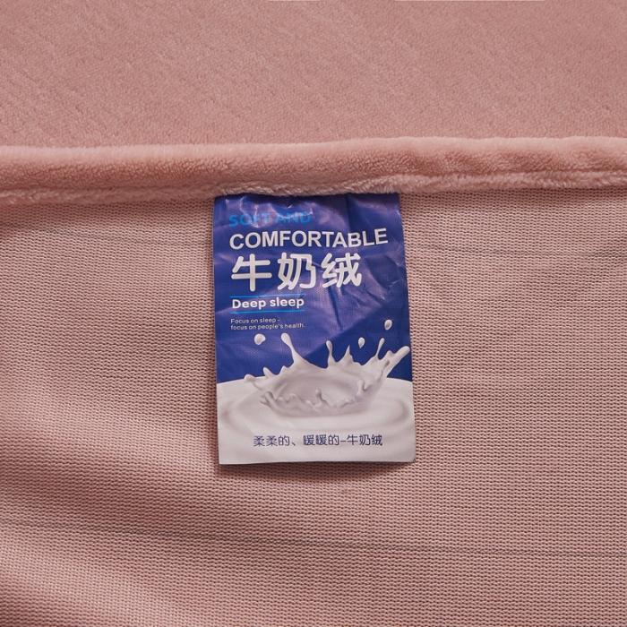 91家纺网 家纺一手货源 找家纺 2023牛奶绒保暖四件套韩版蕾丝花边四件套 豆沙