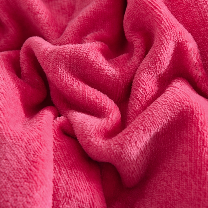 91家纺网 家纺一手货源 找家纺 仟网汇 2021新款牛奶绒花开浪漫毛巾绣四件套 西瓜红