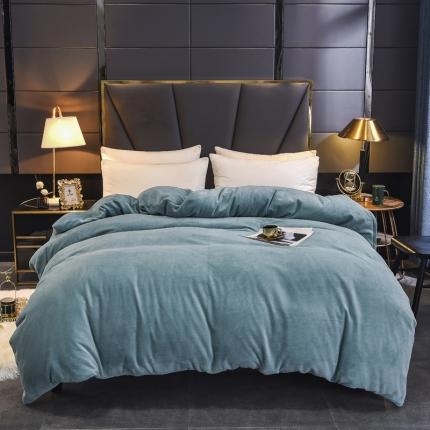 91家纺网 家纺一手货源 找家纺 （总）锦罗绣 2024新款230克牛奶绒纯色单被套