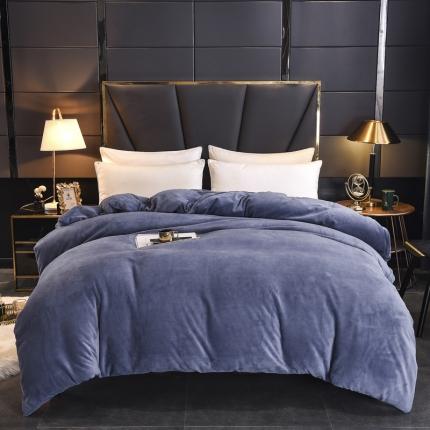 91家纺网 家纺一手货源 找家纺 （总）锦罗绣 2024新款230克牛奶绒纯色单被套