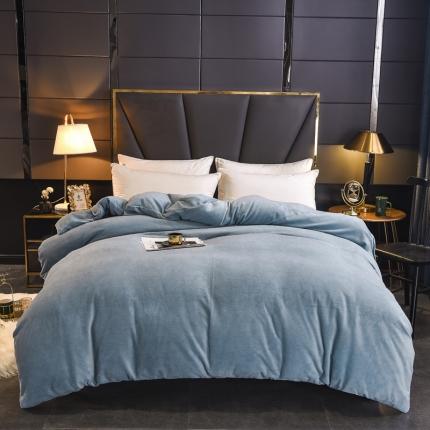 91家纺网 家纺一手货源 找家纺 （总）锦罗绣 2024新款230克牛奶绒纯色单被套