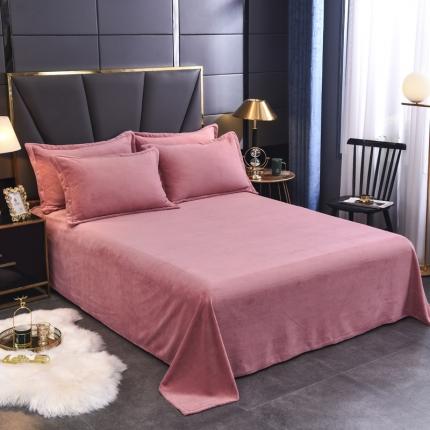 91家纺网 家纺一手货源 找家纺 （总）锦罗绣 2024新款230克牛奶绒纯色单床单