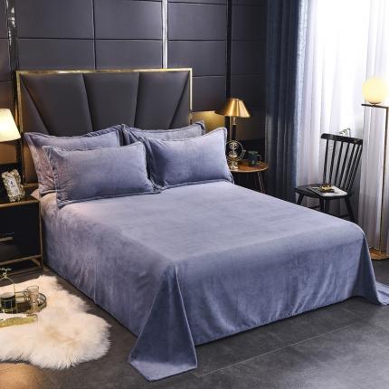 91家纺网 家纺一手货源 找家纺 （总）锦罗绣 2024新款230克牛奶绒纯色单床单