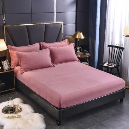 91家纺网 家纺一手货源 找家纺 （总）锦罗绣 2024新款230克牛奶绒纯色单床笠