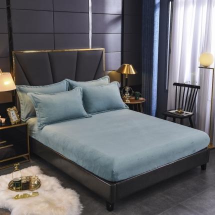 91家纺网 家纺一手货源 找家纺 （总）锦罗绣 2024新款230克牛奶绒纯色单床笠