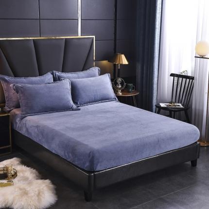 91家纺网 家纺一手货源 找家纺 （总）锦罗绣 2024新款230克牛奶绒纯色单床笠