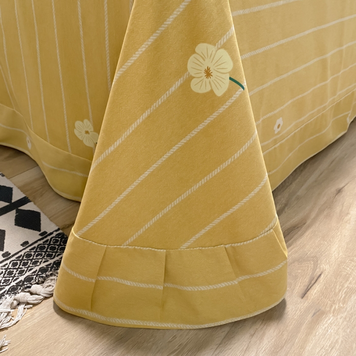 91家纺网 家纺一手货源 找家纺 金爱家 2021新款纯棉磨毛小清新四件套 奥斯