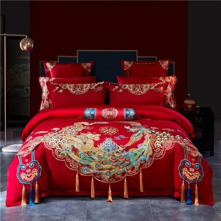 91家纺网 家纺一手货源 找家纺 （总）宏羽纺 2021新款高支高密全棉刺绣系列多件套