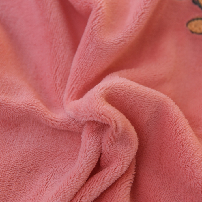 91家纺网 家纺一手货源 找家纺 靓生活 2021新款牛奶绒毛巾绣四件套 花语-粉玉色