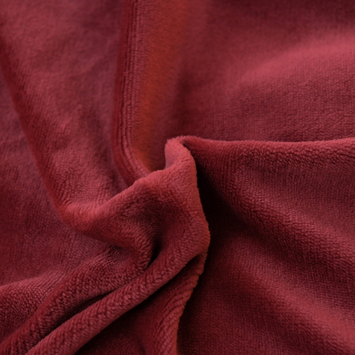 91家纺网 家纺一手货源 找家纺 靓生活 2021新款牛奶绒毛巾绣四件套 花语-酒红色