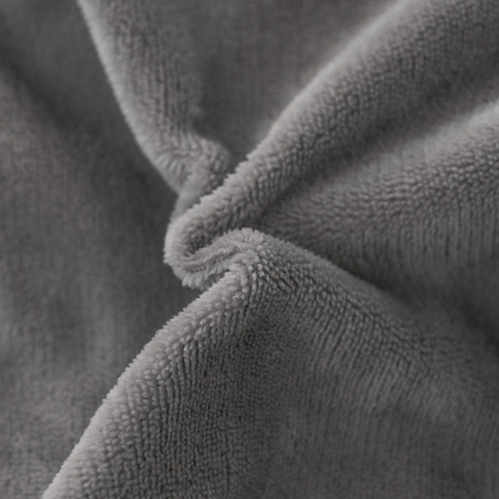 91家纺网 家纺一手货源 找家纺 靓生活 2021新款牛奶绒毛巾绣四件套 熊宝贝-烟灰色