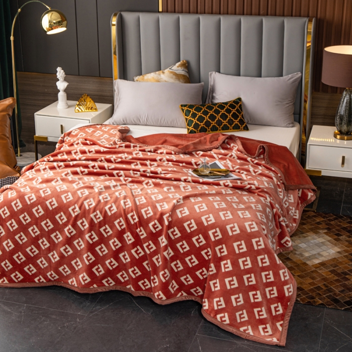 91家纺网 家纺一手货源 找家纺 卡奥AB版加厚复合云毯法莱绒毛毯空调休闲毯沙发盖毯 艾芙