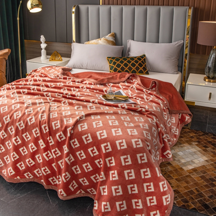 91家纺网 家纺一手货源 找家纺 卡奥AB版加厚复合云毯法莱绒毛毯空调休闲毯沙发盖毯 艾芙