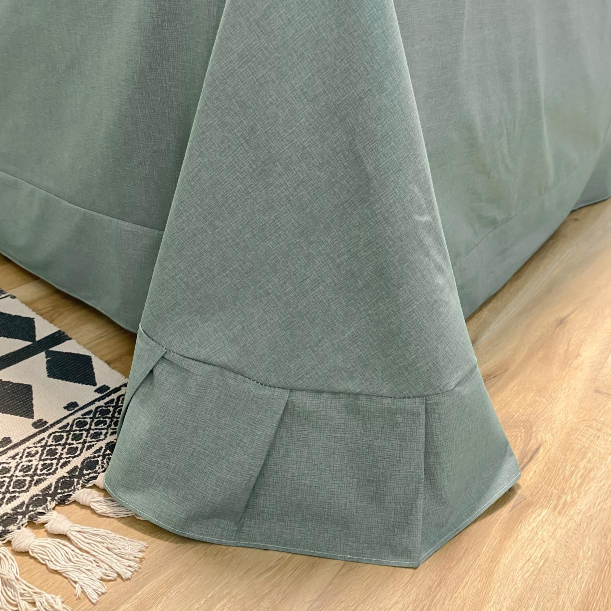 91家纺网 家纺一手货源 找家纺 金爱家 2021新款纯棉磨毛小清新四件套 荷塘月色