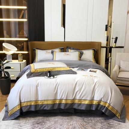 （总）馨蕊家居2021秋冬新品100支全棉高定系列四件套-奢