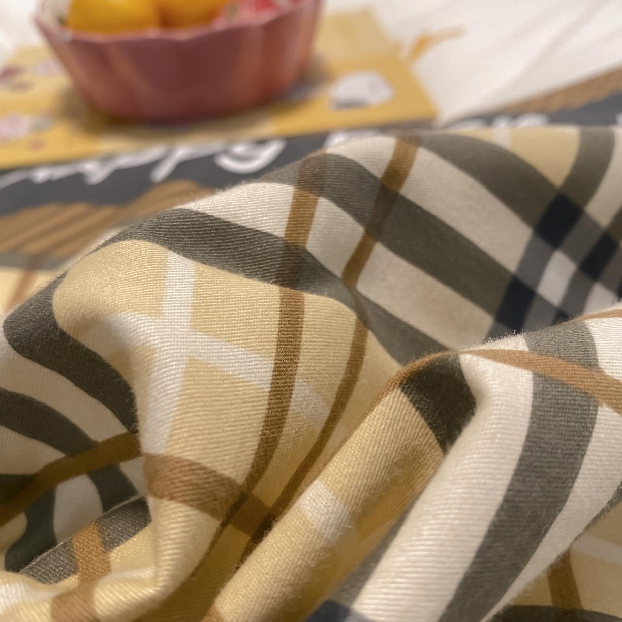 91家纺网 家纺一手货源 找家纺 金爱家 2021新款纯棉磨毛小清新四件套 小熊世界