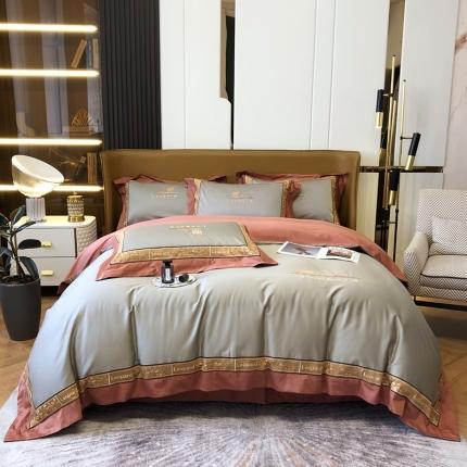 馨蕊家居2021秋冬新品100支全棉高定系列四件套-奢 古砖