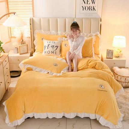 （总）迷仙巢 2021新款牛奶绒系列四件套公主