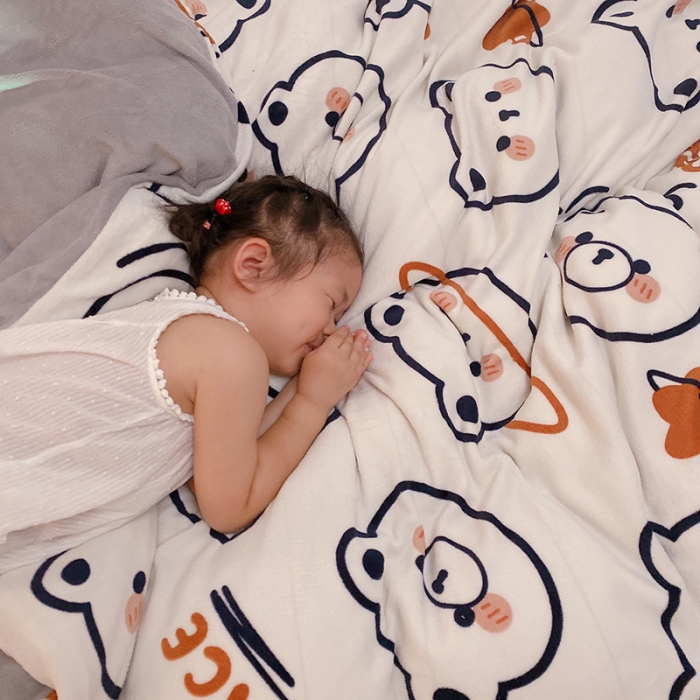 91家纺网 家纺一手货源 找家纺 (总）沐棉家纺2021新款卡通牛奶绒四件套