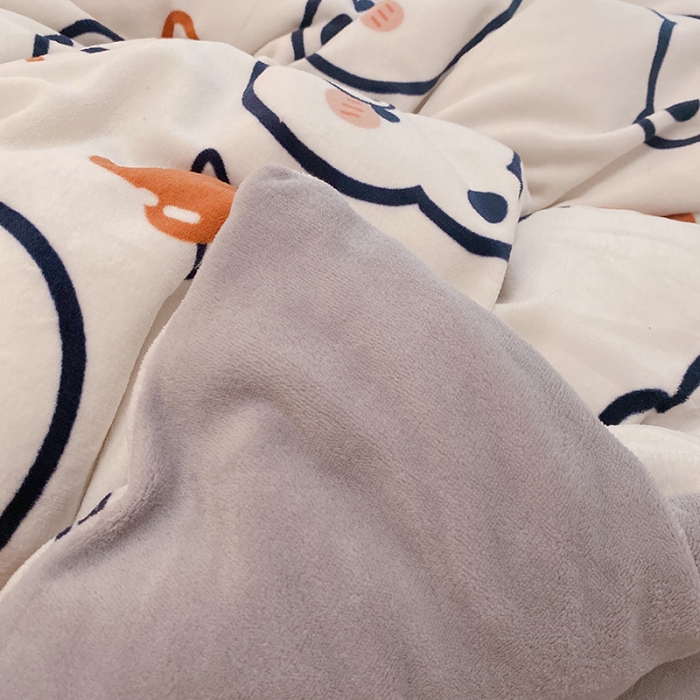 91家纺网 家纺一手货源 找家纺 (总）沐棉家纺2021新款卡通牛奶绒四件套