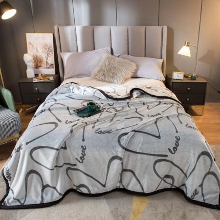 91家纺网 家纺一手货源 找家纺 新印象 2021新款四季款复合羊羔绒 简约爱心