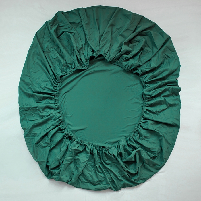 91家纺网 家纺一手货源 找家纺 小米笠 2021年新100支100s全棉磨毛抗菌床笠三件套 孔雀绿