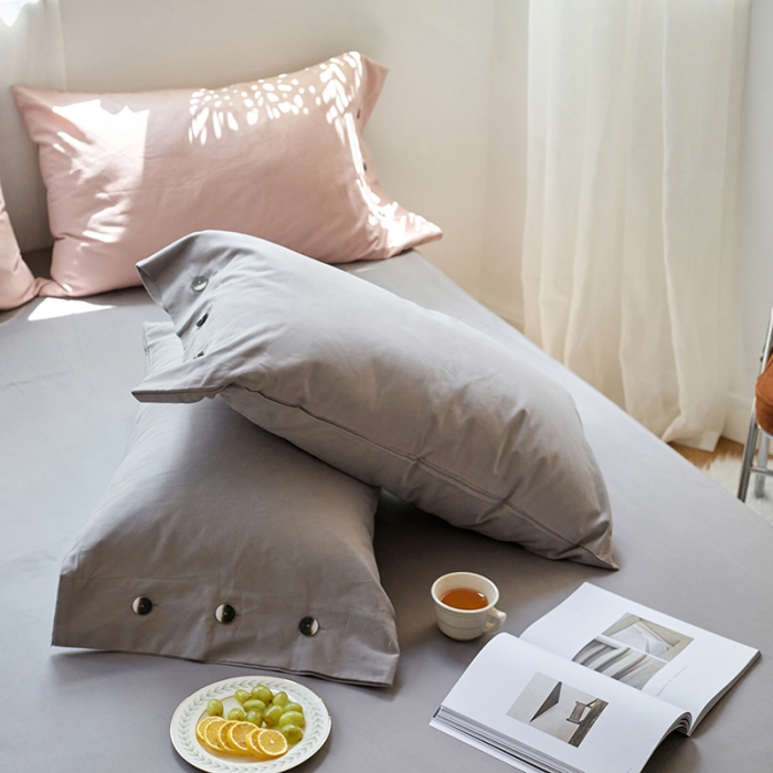 91家纺网 家纺一手货源 找家纺 小米笠 2021年新100支100s全棉磨毛抗菌床笠三件套 青紫灰