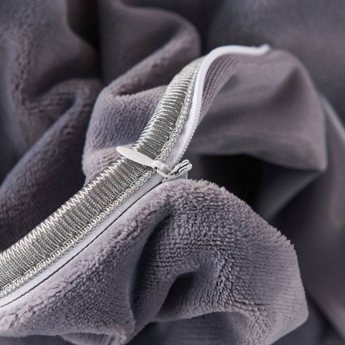 91家纺网 家纺一手货源 找家纺 迷仙巢 2021新款牛奶绒系列四件套公主 公主-高级灰