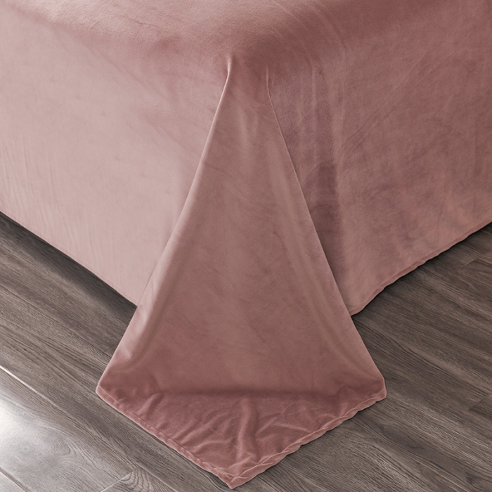 91家纺网 家纺一手货源 找家纺 迷仙巢 2021新款婴儿绒系列四件套盛世 盛世-浅咖