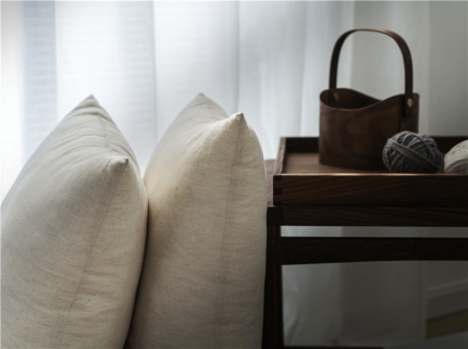 91家纺网 家纺一手货源 找家纺 明治西川 棉麻枕 枕头 枕芯 日本小松精炼 亚麻枕