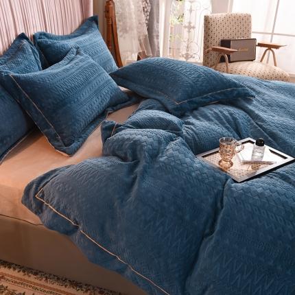 91家纺网 家纺一手货源 找家纺 （总）绒世界 2021新款秋冬煕暖绒X波西米亚系列四件套