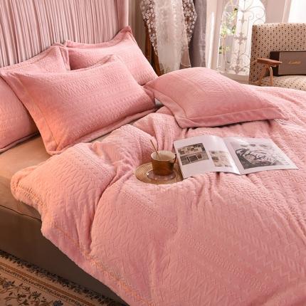 91家纺网 家纺一手货源 找家纺 （总）绒世界 2021新款秋冬煕暖绒X波西米亚系列四件套