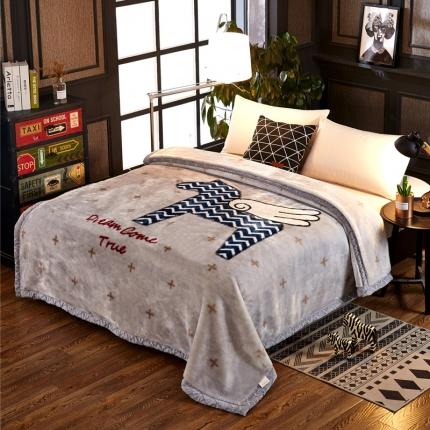 91家纺网 家纺一手货源 找家纺 宜派家纺 2021新款双层加厚拉舍尔毛毯 梦想小马