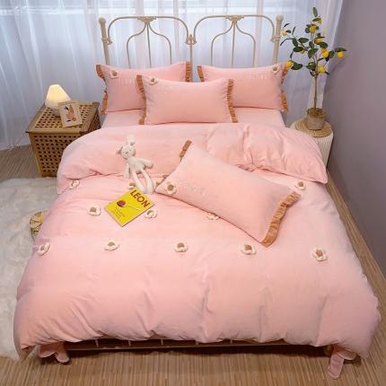 91家纺网 家纺一手货源 找家纺 （总）馨蕊2021秋冬新品轻奢煦暖绒 那时花开系列