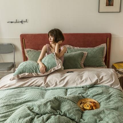 馨蕊2021秋冬新品轻奢煦暖绒 唯爱系列模特图 唯爱-艾绿