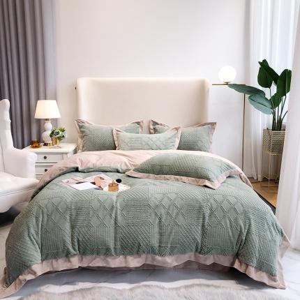 馨蕊2021秋冬新品轻奢煦暖绒 唯爱系列实拍图 艾绿