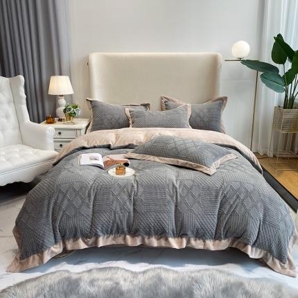 馨蕊2021秋冬新品轻奢煦暖绒 唯爱系列实拍图 高级灰