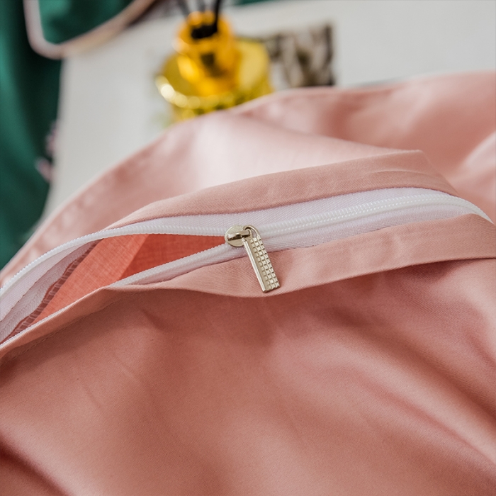 91家纺网 家纺一手货源 找家纺 朵希曼2023新款60S数码长绒棉套件 晨幕间-绿