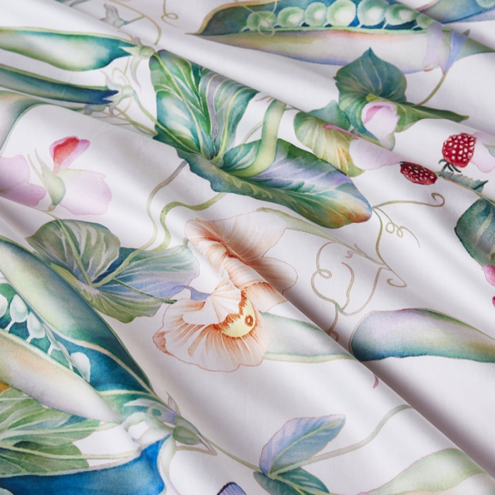 91家纺网 家纺一手货源 找家纺 朵希曼2023新款60S数码长绒棉套件 花香漫醒