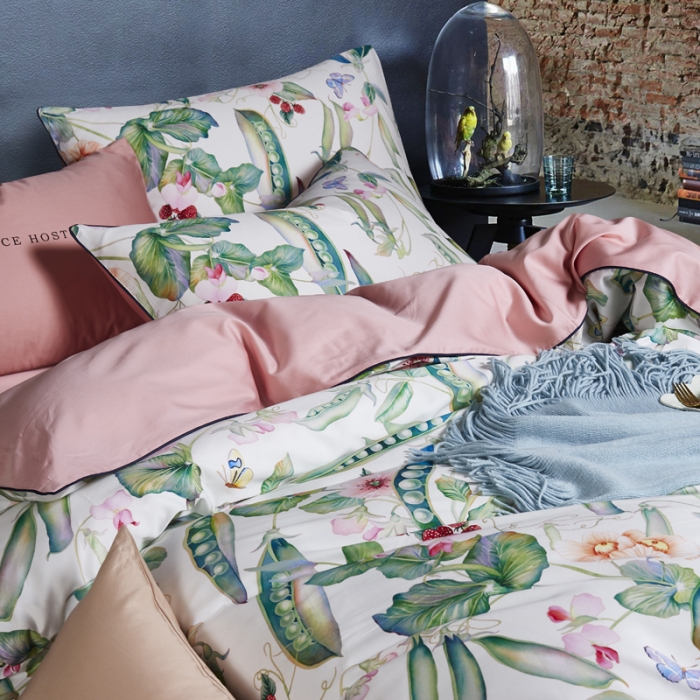 91家纺网 家纺一手货源 找家纺 朵希曼2023新款60S数码长绒棉套件 花香漫醒