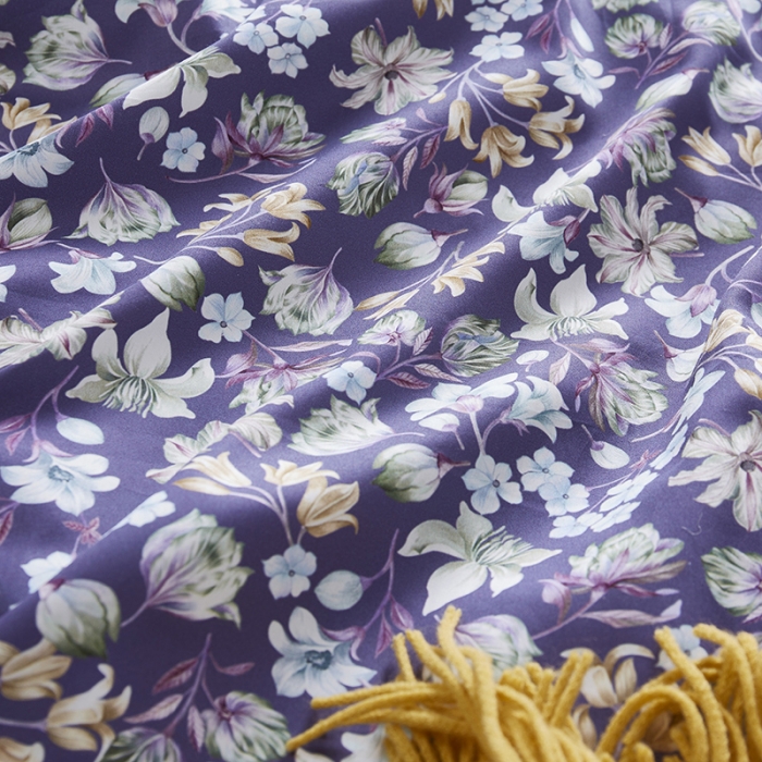 91家纺网 家纺一手货源 找家纺 朵希曼2023新款60S数码长绒棉套件 花意