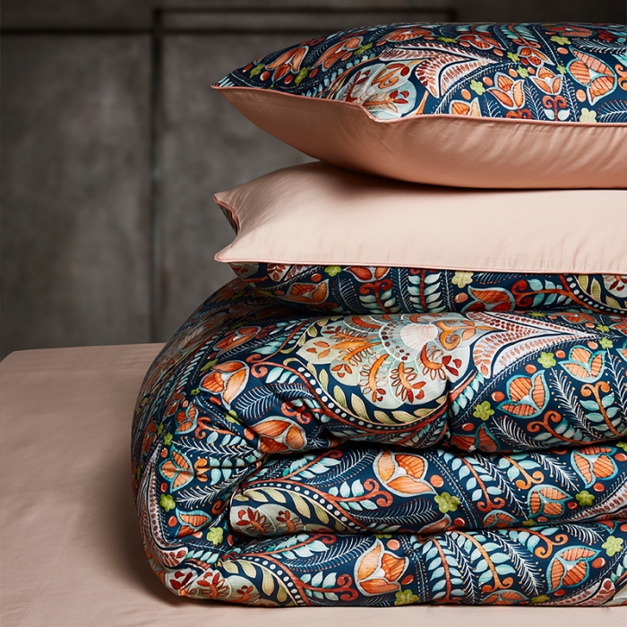 91家纺网 家纺一手货源 找家纺 朵希曼2023新款60S数码长绒棉套件 华尔兹