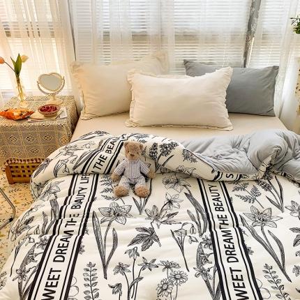 91家纺网 家纺一手货源 找家纺 寐居 2021针织棉印花冬被 枝枝繁花