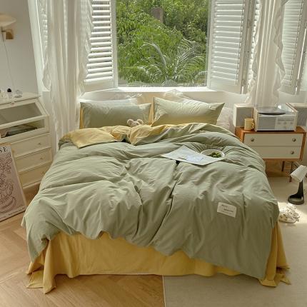 （总）寐居 2021水洗色织全棉四件套